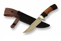 Нож Куница с кожаным чехлом (сталь 65х13)